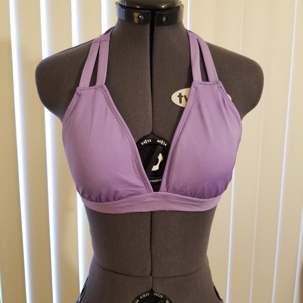 Mossimo light purple bikini top medium